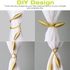 Magnetic Curtain Clip With Decorative Rope To Decorate The Curtains For Home, Office, Bathroom And Bedroom Decor For A Beautiful And Changing Look "Yellow"