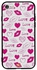 Skin Case Cover -for Apple iPhone 7 Love And Lips Tags نمط مطبوع بكلمة "Love" وعلامات شفاه
