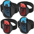 Switch Leg Strap for Nintendo Switch Sports, [4 Pack] TGDPLUE Switch Soccer Leg Straps Compatible with Switch Sports/Ring Fit Adventure, Two Size Adjustbale Elastic Strap for Adults & Children