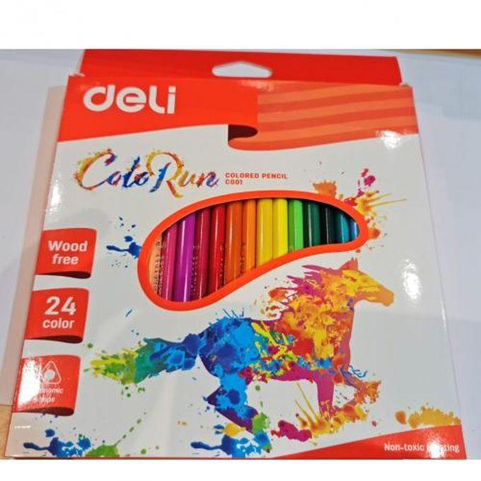 Deli - Colouring Pencils - 24Pcs
