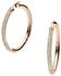DKNY Stainless Steel Rose Gold Creole Earrings - NJ1960040