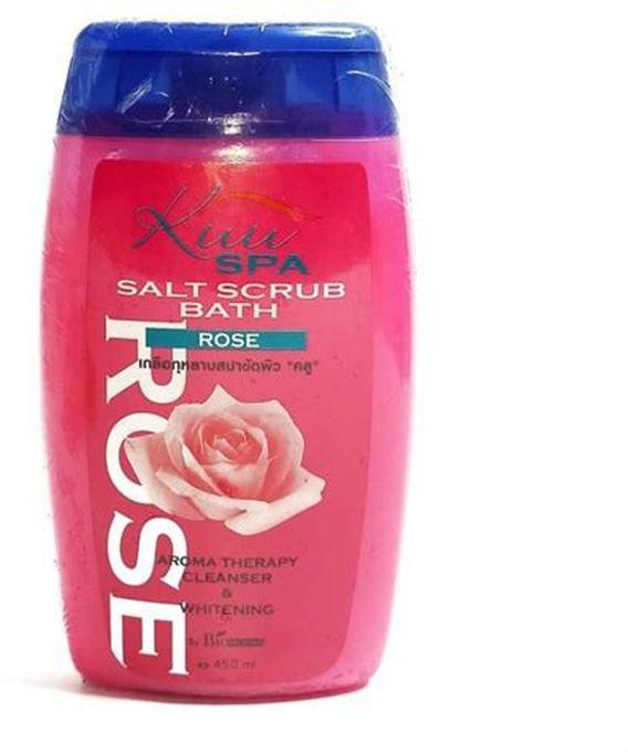 Kuu Spa Salt Scrub Bath Rose-450ml