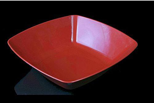 Eco Plast Large Square Bowl - 24x24 cm - Red