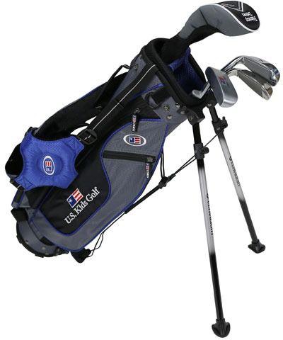 Us Kids Golf Ul45-U 4 Club All Graphite Stand Bag Set Left Hand - Blue