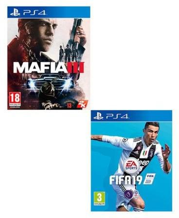 لعبة الفيديو "Mafia 3" ولعبة الفيديو "FIFA 19 : Standard Edition" - بلايستيشن 4 (PS4)
