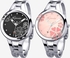 Pair of Kimio K425L Floral Round[No.315] stainless steel Fashion watch For Women Girls Ladies