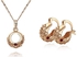 18k Gold Plated Round Jewelry Set (MM116)