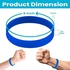 GOGO 12 PCS Adult Silicone Wristbands, Rubber Bracelets, Party Accessories - White