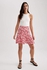 Defacto Short Skirt Printed Mini Skirt
