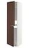 METOD High cabinet for fridge/freezer, white/Voxtorp high-gloss/white, 60x60x220 cm - IKEA