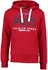 Superdry Red Cotton High Neck Hoodie & Sweatshirt For Men