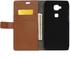 Litchi Grain Card Holder Stand Faux Leather Case for Huawei G8 / D199 Maimang 4 - Brown