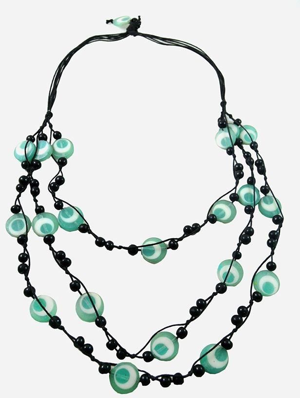 ZISKA Handmade Beaded Necklace - Green
