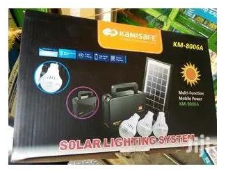 Solar Lighting System With 3 Bulbs And Panel