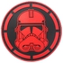 Deltacsgear Star Wars Storm Trooper Silicon Velcro Patch (Black/Red)