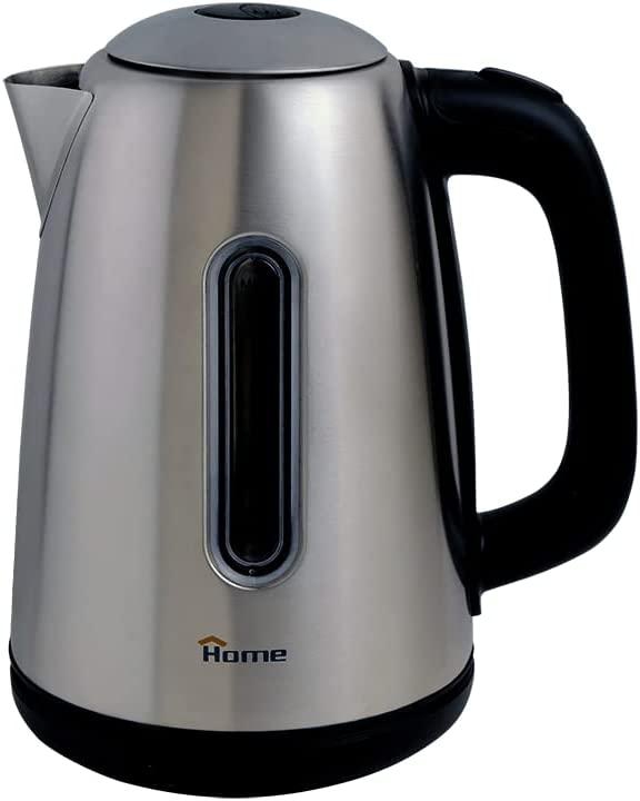 Home Electric Kettle, 1.7 Liters, Stainless Steel - BD2125