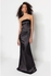 Black Body-fitting Woven Satin Long Evening Evening Dress TPRSS23AE00079