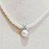 Fashion Big Faux Pearl Pendant Women Choker Necklace-