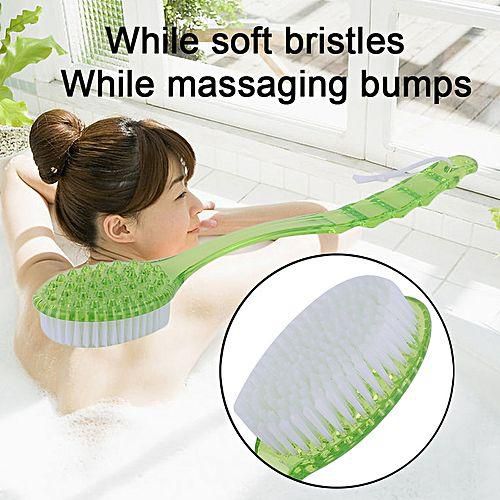 Generic Long Handle Ultra Soft Bath Shower Brush Skin Massage Back Rubbing Brush