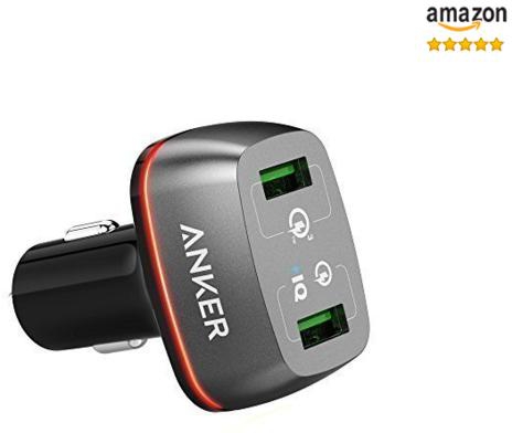 Anker Quick Charge 3.0 42W Dual USB Car Charger for iPhone , Samsung , Huawei & OPPO