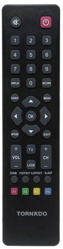 Remote Control For Tornado Tv Black