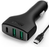 USB C Quick Charge 3.0 AUKEY Car Charger with Dual AiPower Ports for USB-C And Qualcomm Devices