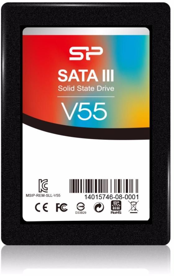 Silicon Power Velox V55 120GB 2.5" SATA III Solid State Drive + 3.5"