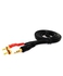Digital Cable Stereo Audio 3.5 mm to 2-RCA Cable (Male to Male) 1.5 m