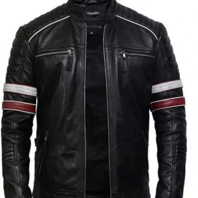 Excellent Genuine Leather Jacket - Black