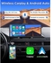World's First *Dual BlueTooth, Car Logo Starting Screen* Portable Wireless Carplay/Android Auto Display, 2.5K Dash Cam, 9.3" HD IPS Touch Screen,1080p Rear Cam, Loop Record, Mobile Mirror (For Nissan)