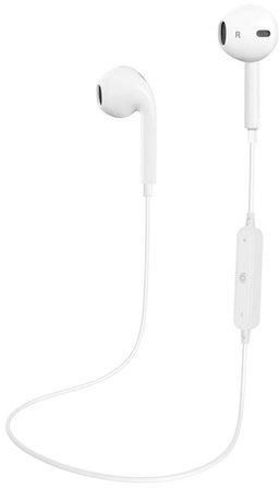 سماعة أذن داخلية لاسلكية تعمل بخاصية البلوتوث مزودة بميكروفون لهواتف أبل آيفون 7/7 بلس أبيض