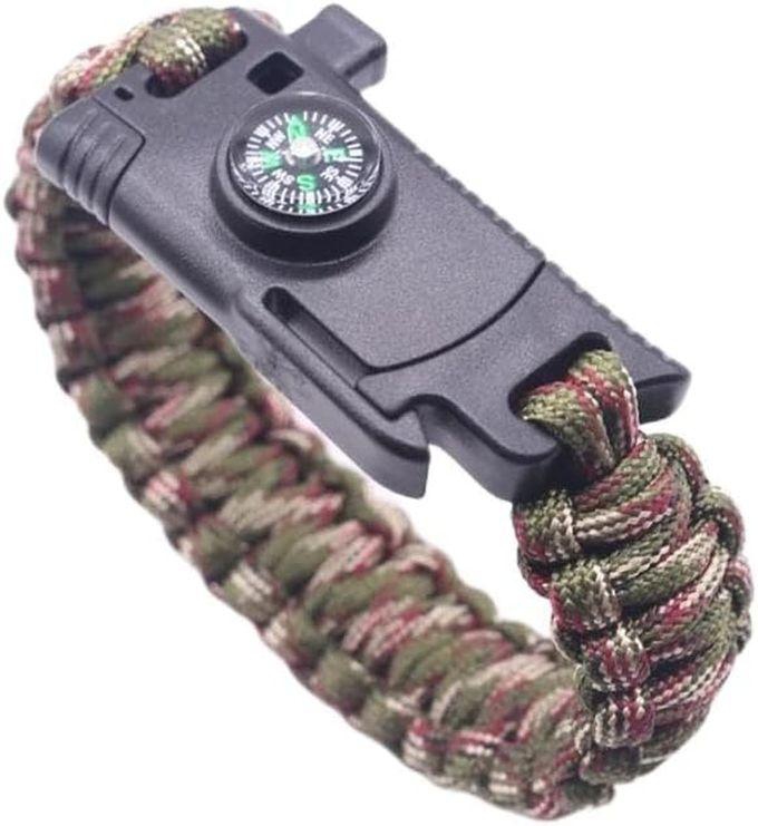 5 In 1 Multipurpose Professional Survival Bracelet Compass