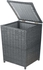 Get Rattan Laundry Basket with Cover, 42×42×60 cm - Grey with best offers | Raneen.com