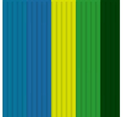 3Doodler PLA MIXED (Tealtastic, Blue Steel, Radioactive Yellow, Greener Grass, Rainforest Green)