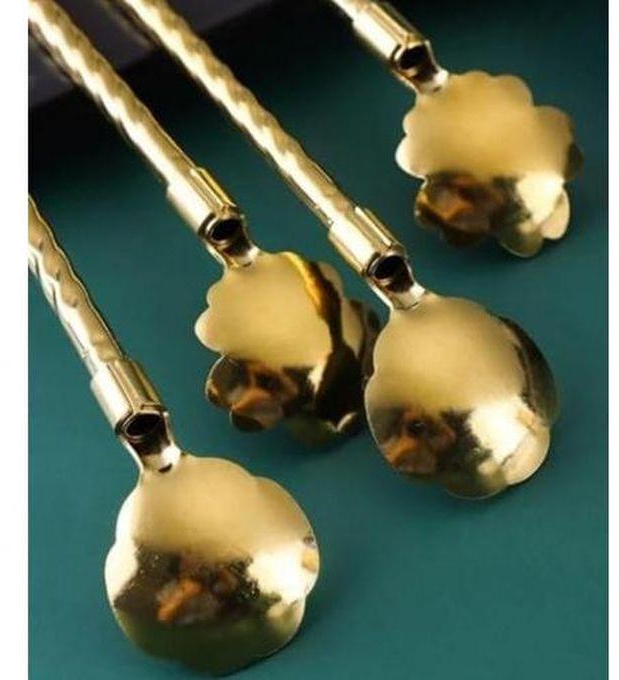 Set Of 6-piece Cocktail Spoons + Cleaning Brush.
