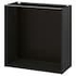 METOD اطار خزانة قاعدية, مظهر الخشب أسود, ‎80x37x80 سم‏ - IKEA
