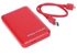 2.5 inch USB3.0 Hard Disk Case External SATA HDD/SSD Enclosure High-speed Transmission Tool-free Design ABS Shell Red