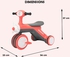 Kids Balancing Ride-On Scooter with Peddals and  Handle Bar - Red