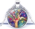 Fashion Tree Of Life Glass Cabochon Statement Necklace