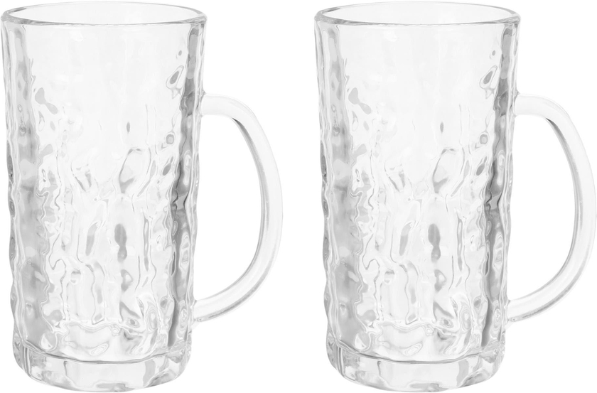 Get Falmer Glass Juice Mug Set, 2 Pieces, 500 ml - Clear with best offers | Raneen.com