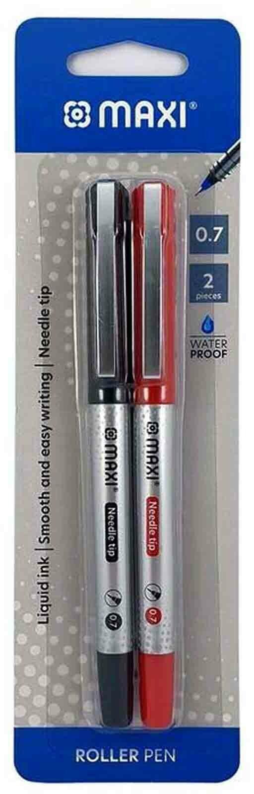 Maxi Roller Pen Blue 0.7mm 2 PCS