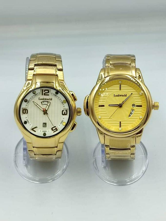 Success Way High Quality Sophisticated Gold Wristwatch 2pcs
