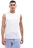 kikoi Trendy Sleeveless Cotton T-Shirt - White