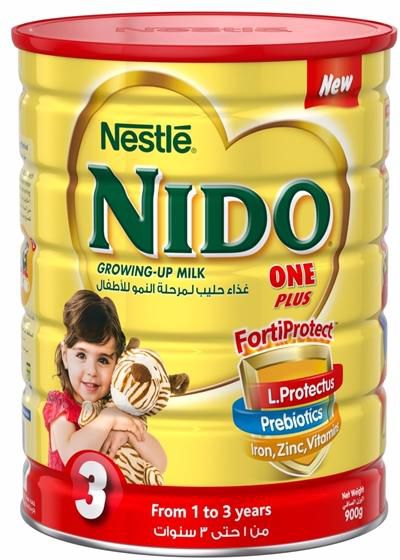 Nestle Nido  FortiProtect One Plus (1-3 Years Old) Growing Up Milk Tin- 900 g