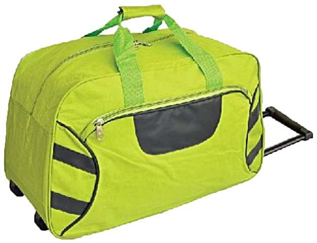 Unisex Business Bag / Student Bag / Trolley Bag (Beige - Green)