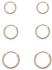 مجموعة أقراط حلقية مكونة من 3 أزواج