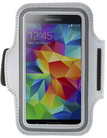 Sports Gym Armband Cover & Screen Guard for Samsung Galaxy S5 G900 [White]