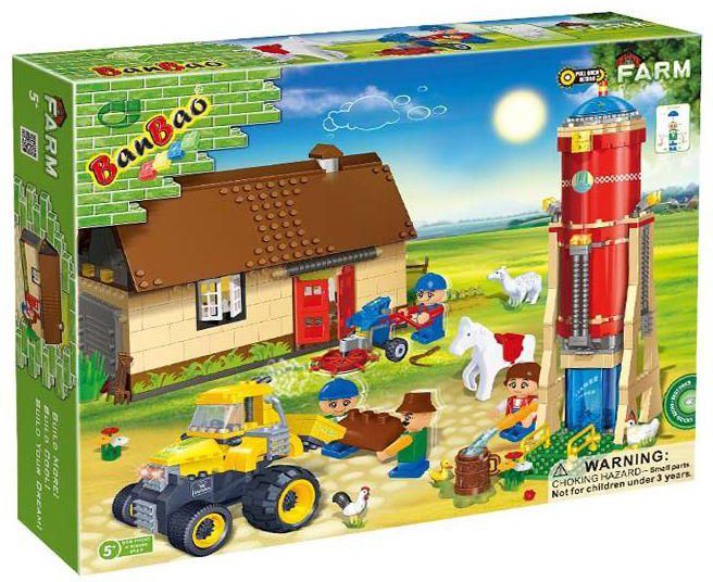 Ban Bao Barn & Water Silo Toy Building Set, 590-Piece For Boys - Multicolour