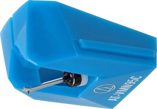 Audio-Technica AT-VMN95C Conical Replacement Turntable Stylus, Aluminium Cantilever, Bonded Round Shank, Blue | AT-VMN95C
