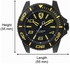 Men's Water Resistant Analog Watch 830307 - 50 mm - Black